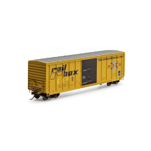 HO 50' PS 5277 Box Car ATSF Primed For Grime 'Ex-Railbox' (ATH-1365)