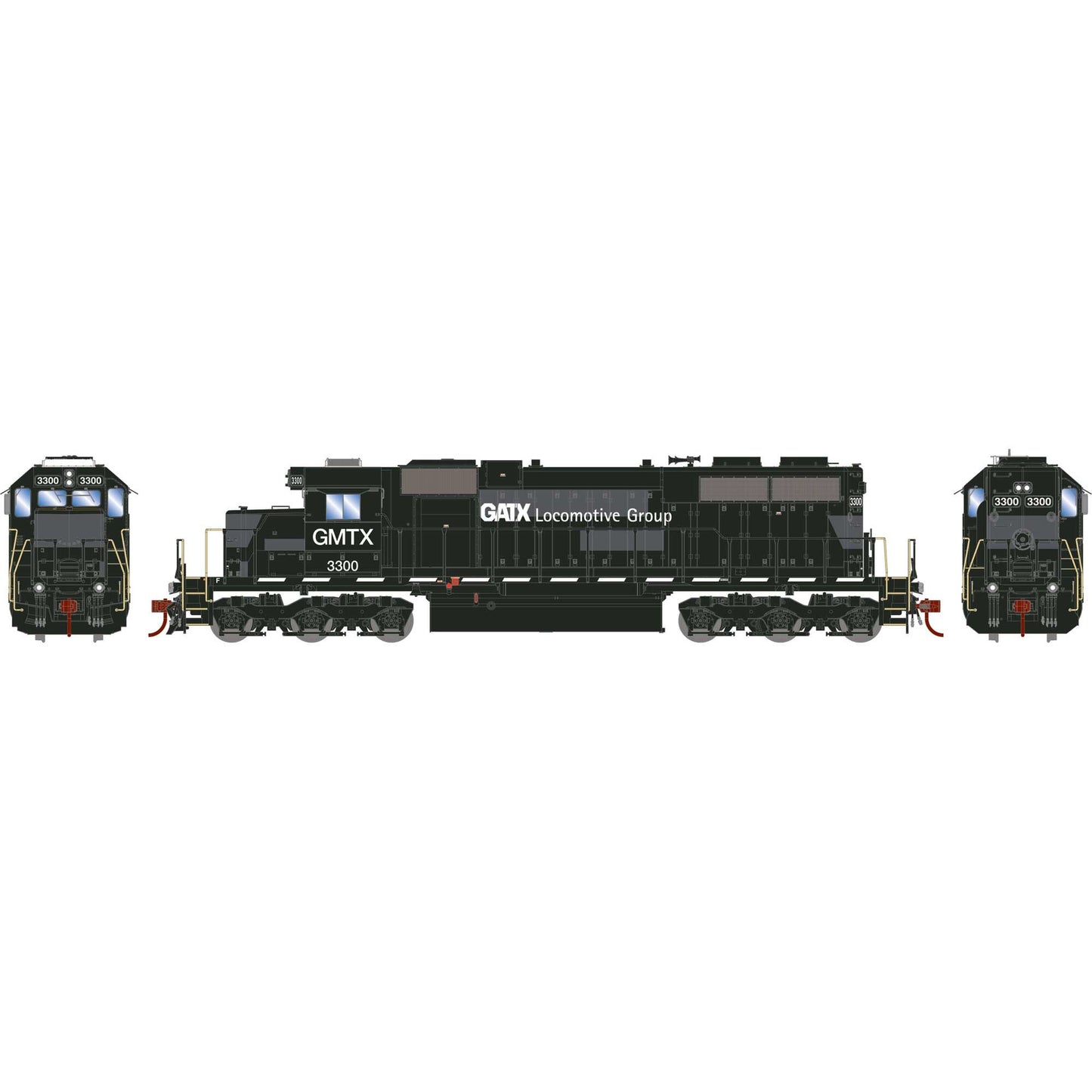 HO EMD SD38 Locomotive GMTX Primed For Grime #3300 (ATH-1434)