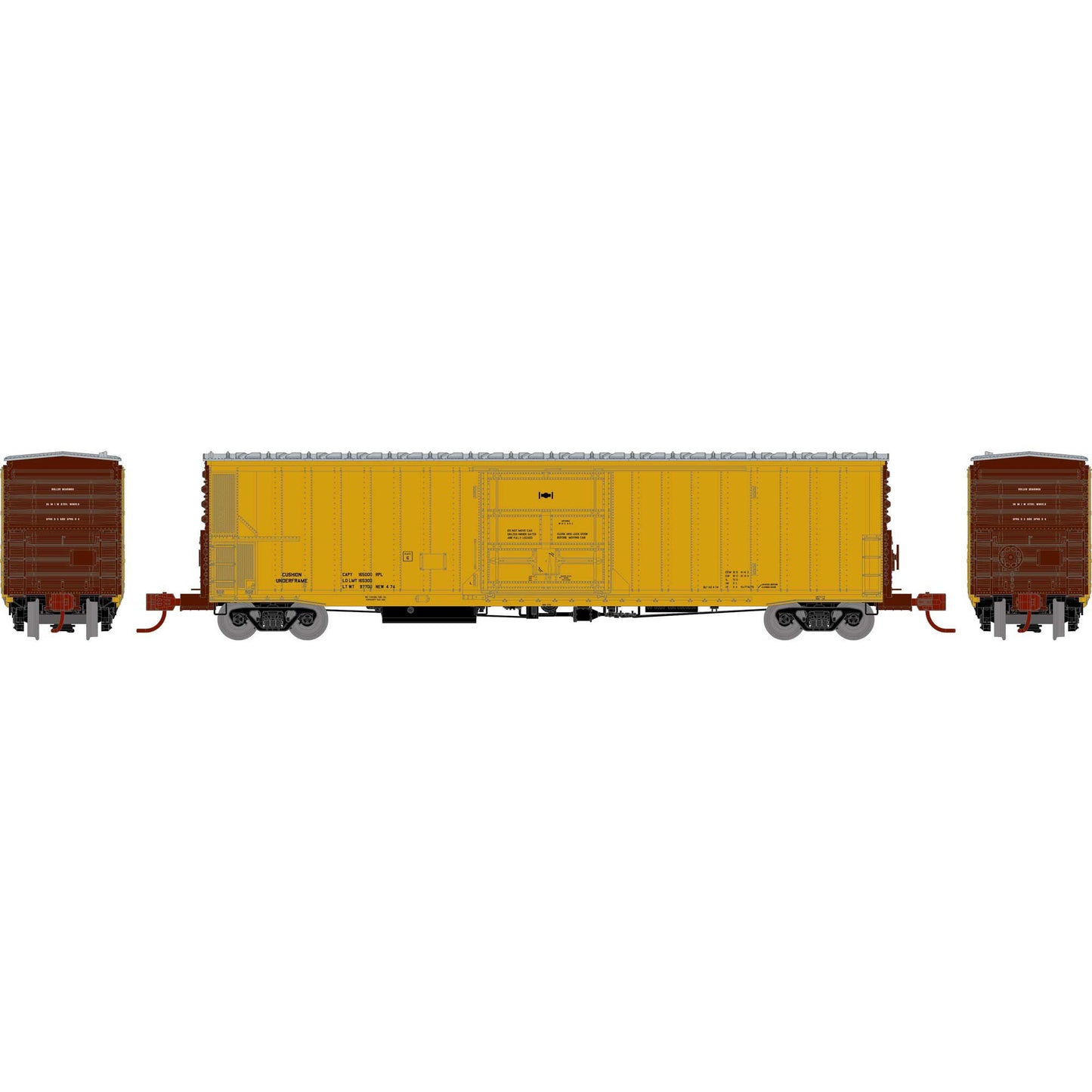 N ATH 57' FGE Mechanical Reefer Model (Yellow) (ATH-1480)