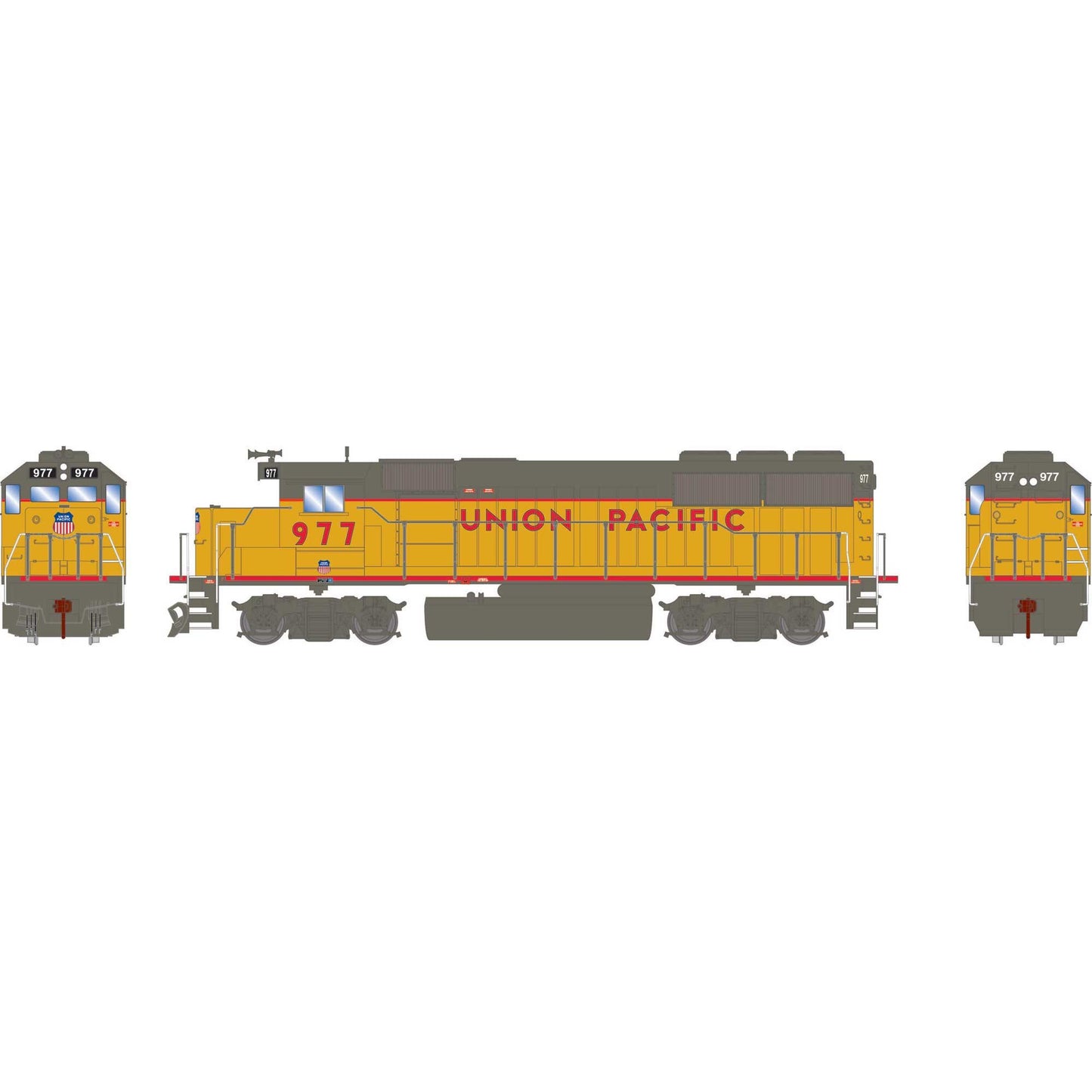 HO Athearn GP50 Locomotive with DCC & Sound, UP (Ex-MP) #977 (ATH-1531)