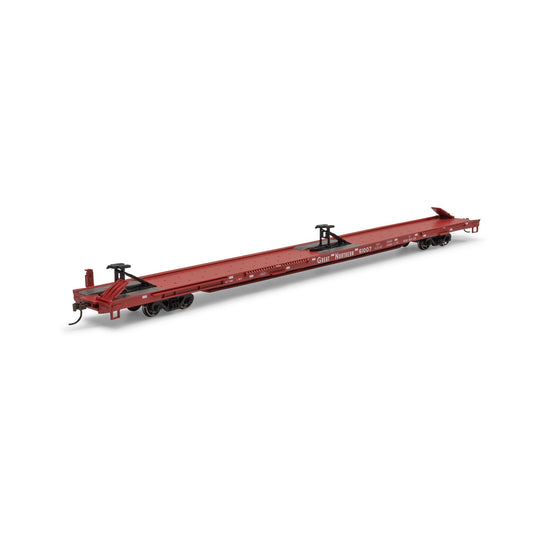 HO ATH 85' TOFC Flat Car GN #61007 (ATH-1546)