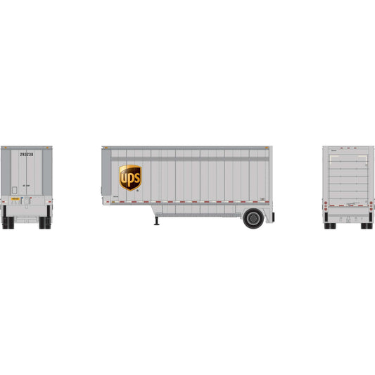 HO ATH 28' Parcel Trailer for Athearn Truck Tractors (ATH-1560)
