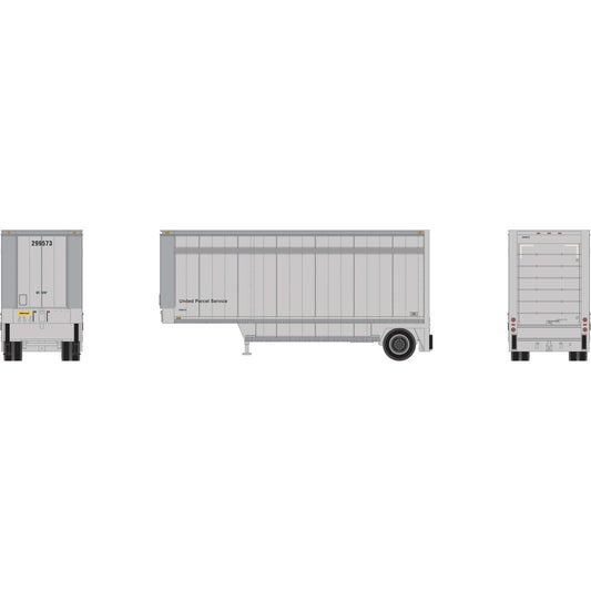 HO ATH 28' Parcel (PUP) Trailer UPS (ATH-1562)