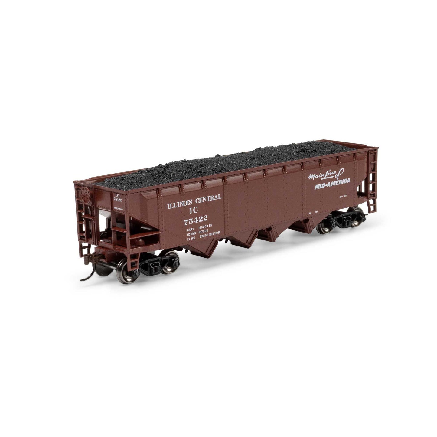 HO ATH 40' 4-Bay Offset Hopper with Load IC #75422 (ATH-1581)