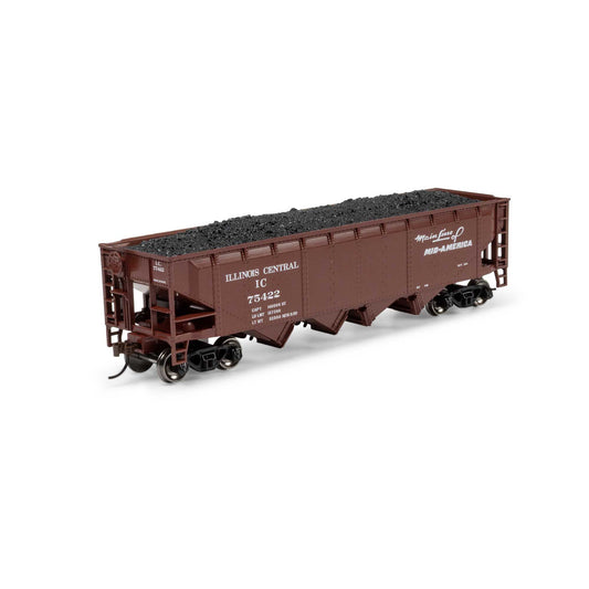 HO ATH 40' 4-Bay Offset Hopper with Load IC #75422 (ATH-1581)
