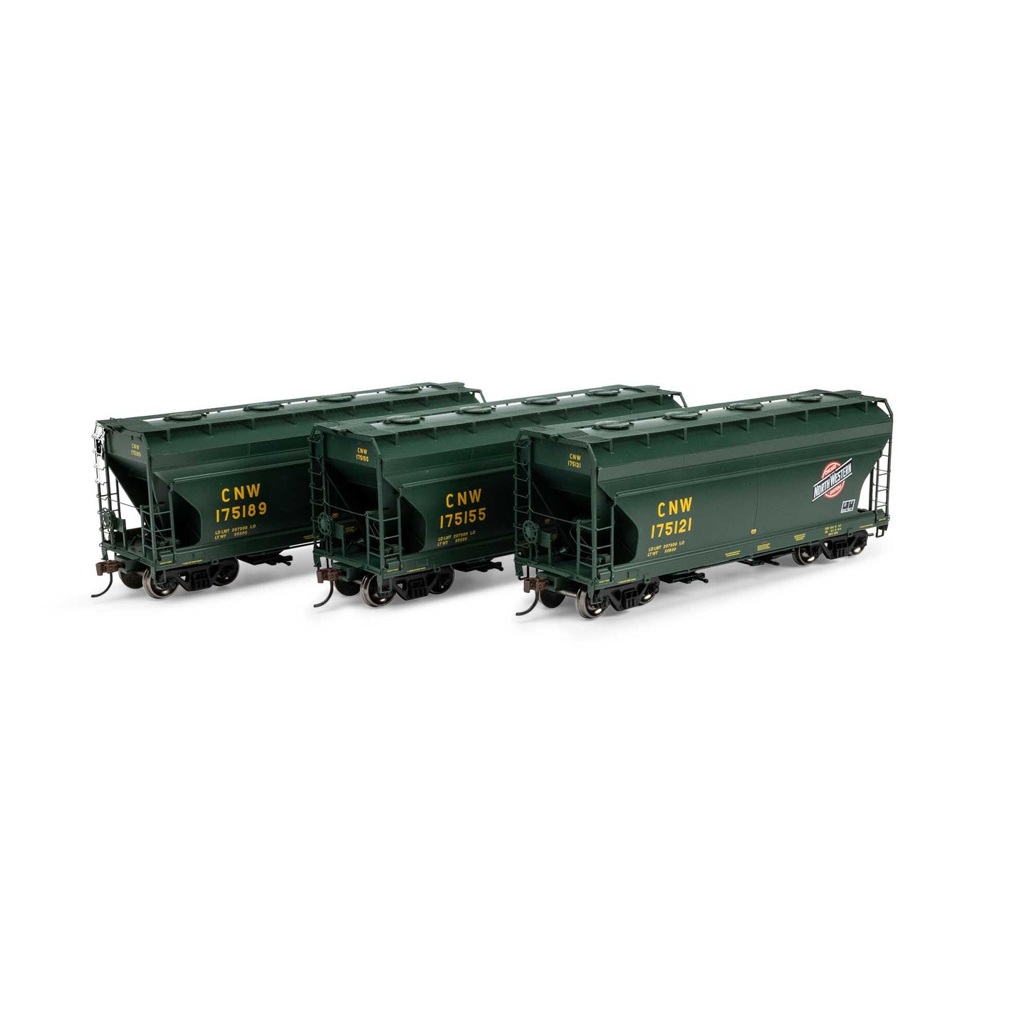 HO ACF 2970 Covered Hopper CNW #175121/175155/175189 (ATH-1679)