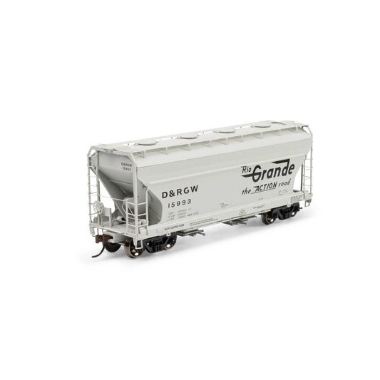 HO ACF 2970 Covered Hopper DRGW #15993 (ATH-1683)