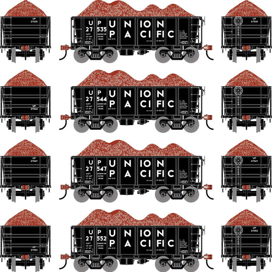 HO 26' PC&F Ore Car Tight-Bottom Low Side with Load (ATH-1700)