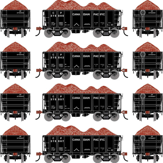 HO 26' PC&F Ore Car Tight-Bottom Low Side with Load (ATH-1702)