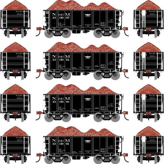 HO 26' PC&F Ore Car Tight-Bottom Low Side with Load (ATH-1709)