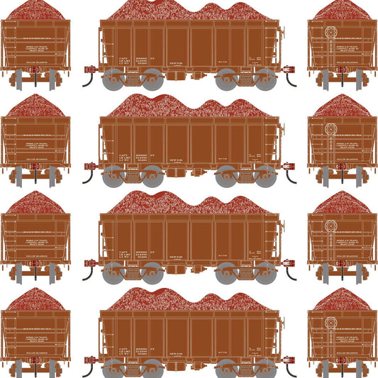 HO 26' PC&F Ore Car Tight-Bottom High Side with Load (ATH-1717)