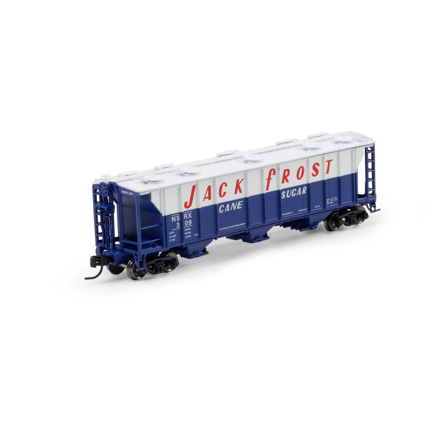 N PS-2 2893 3-Bay Covered Hopper NSRX #309 Plastic Model (ATH-1720)