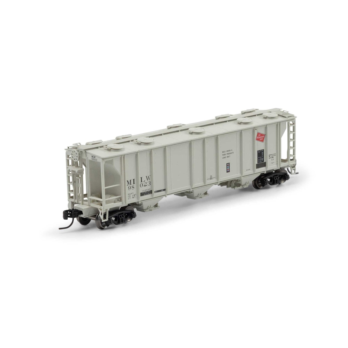 N PS-2 2893 3-Bay Covered Hopper MILW Primed For Grime #98023 (ATH-1723)