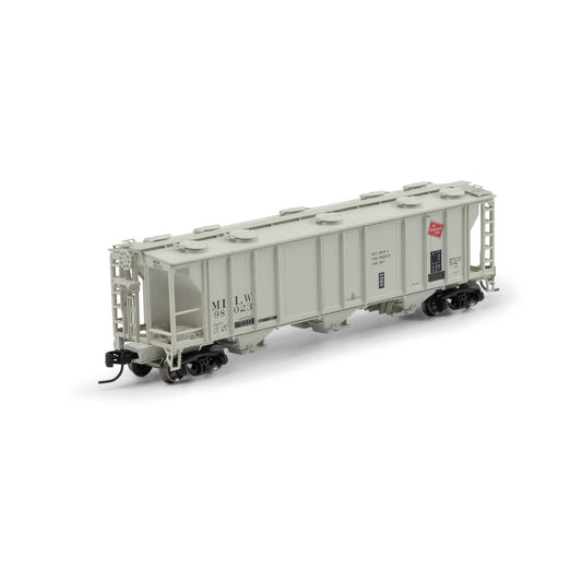 N PS-2 2893 3-Bay Covered Hopper MILW Primed For Grime #98023 (ATH-1723)