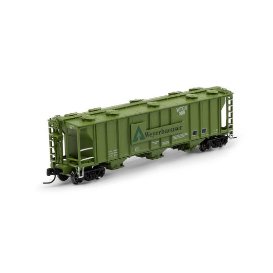 N PS-2 2893 3-Bay Covered Hopper WCTX #088 (ATH-1731)