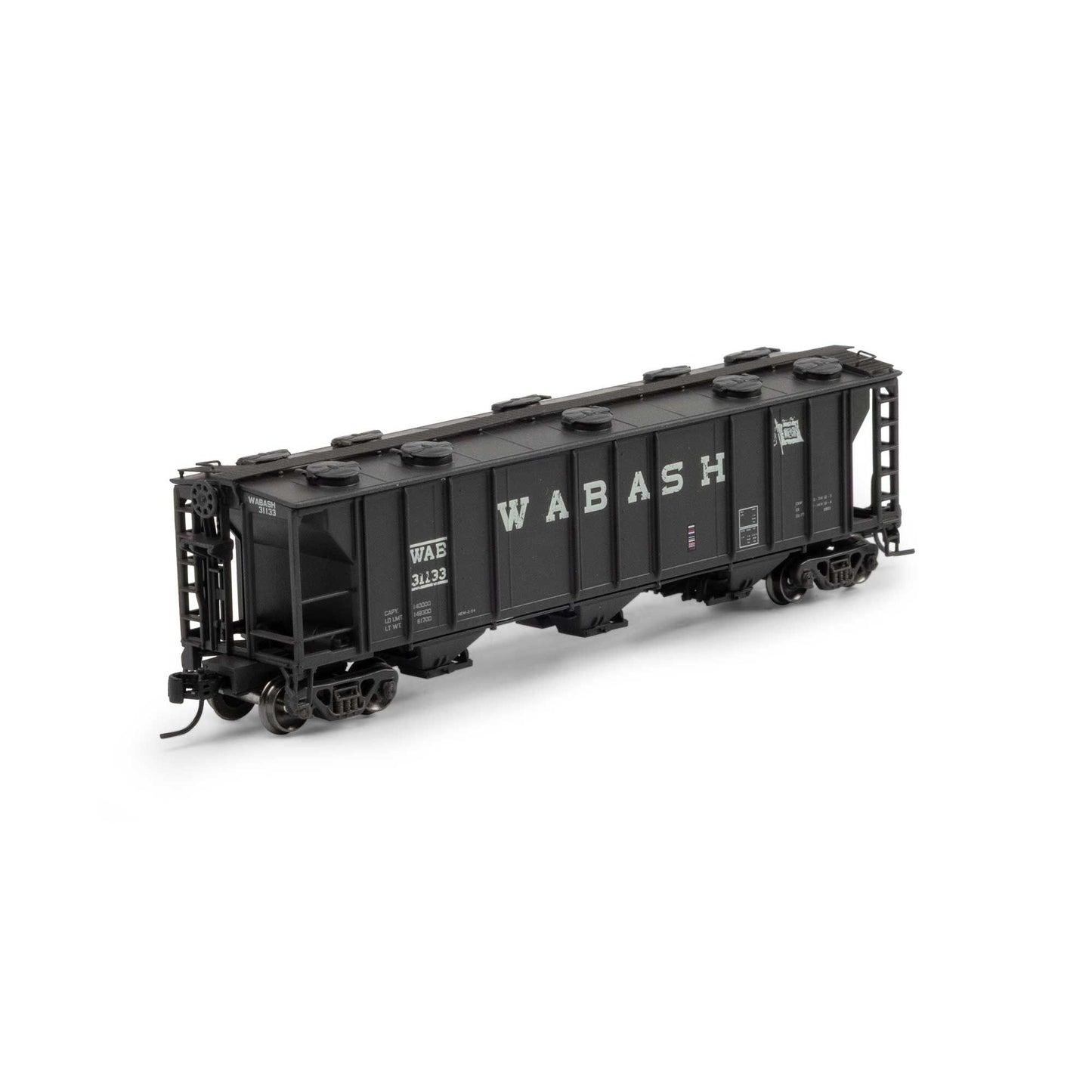 N PS-2 2893 3-Bay Covered Hopper Primed For Grime #31133 (ATH-1735)
