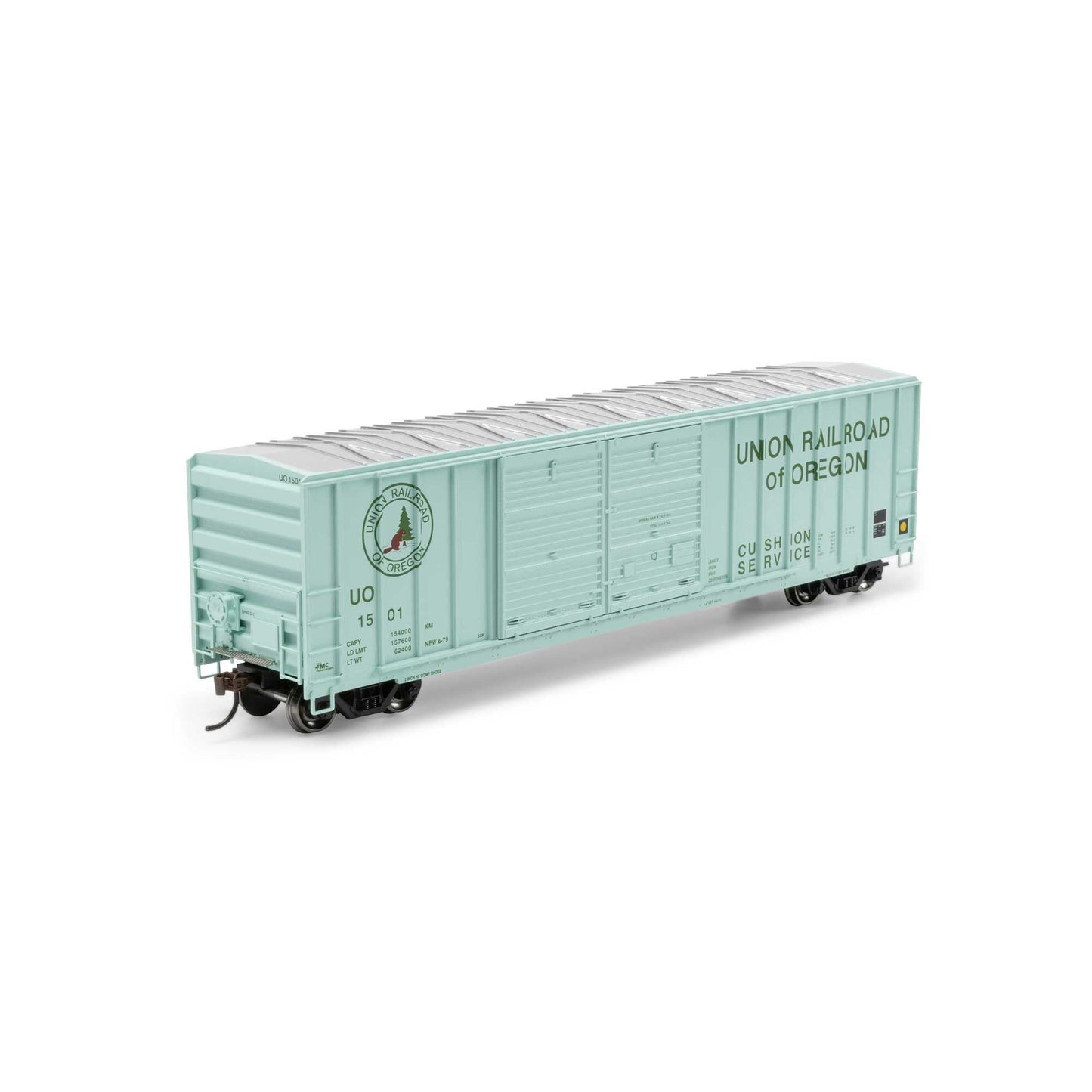 HO 50' FMC 5077 DD Offset Box Car UO #1501 (ATH-1743)