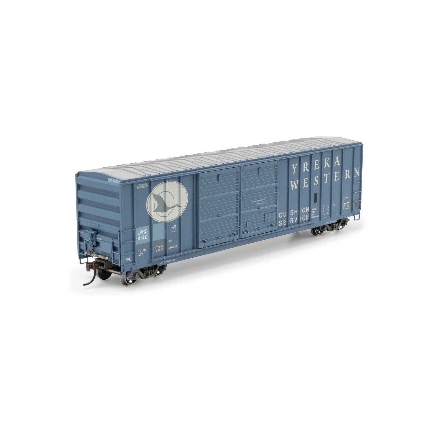 HO 50' FMC 5347 DD Offset Box Car Primed For Grime LVRC Ex-YW #4140 (ATH-1753)