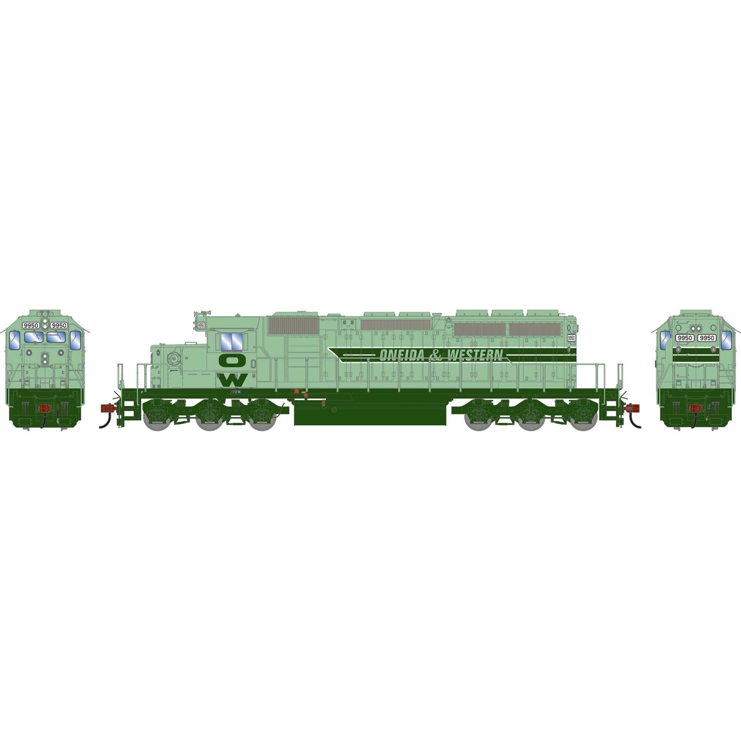 HO SD40-2 Locomotive OWTX #9950 (ATH-1805)
