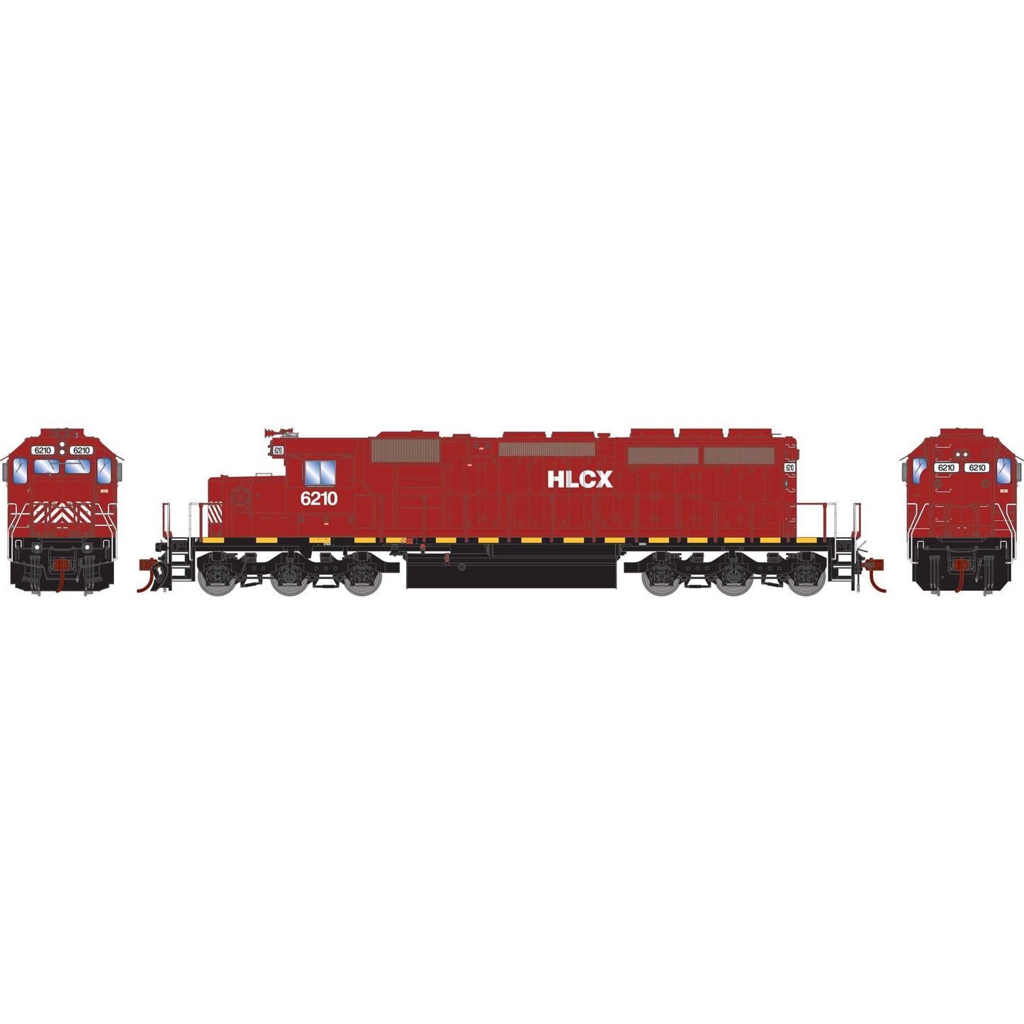 HO SD40-2 Locomotive with DCC and Sound HLCX #6210 (ATH-1811)