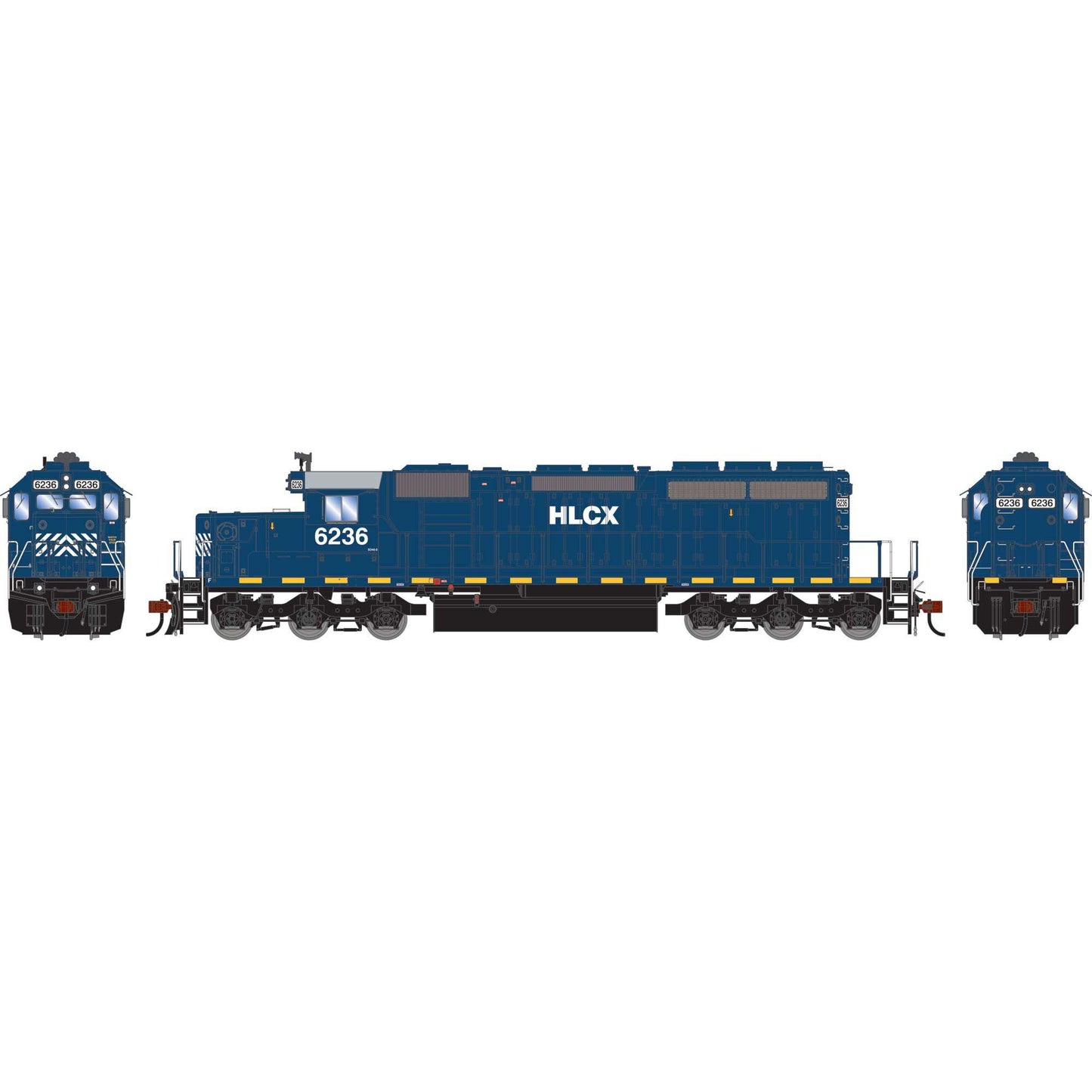 HO SD40-2 Locomotive with DCC and Sound HLCX #6236 (ATH-1812)