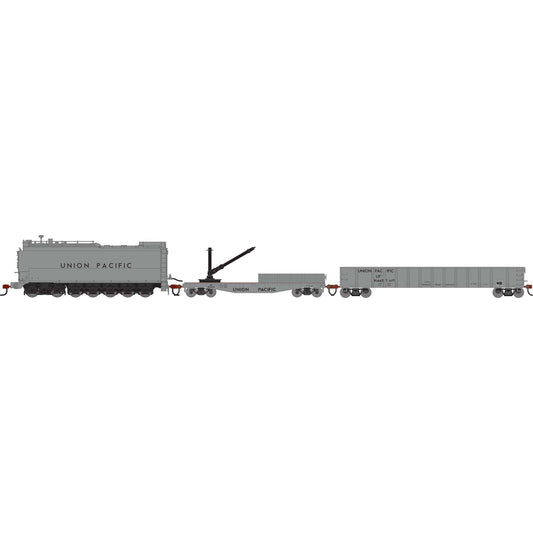 HO MOW Set with Fuel Oil Tank Car, Derrick Car, and Mill Gondola (ATH-1822)