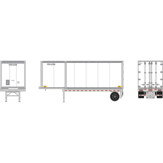 HO 28' Container and Chassis (ATH-1839)