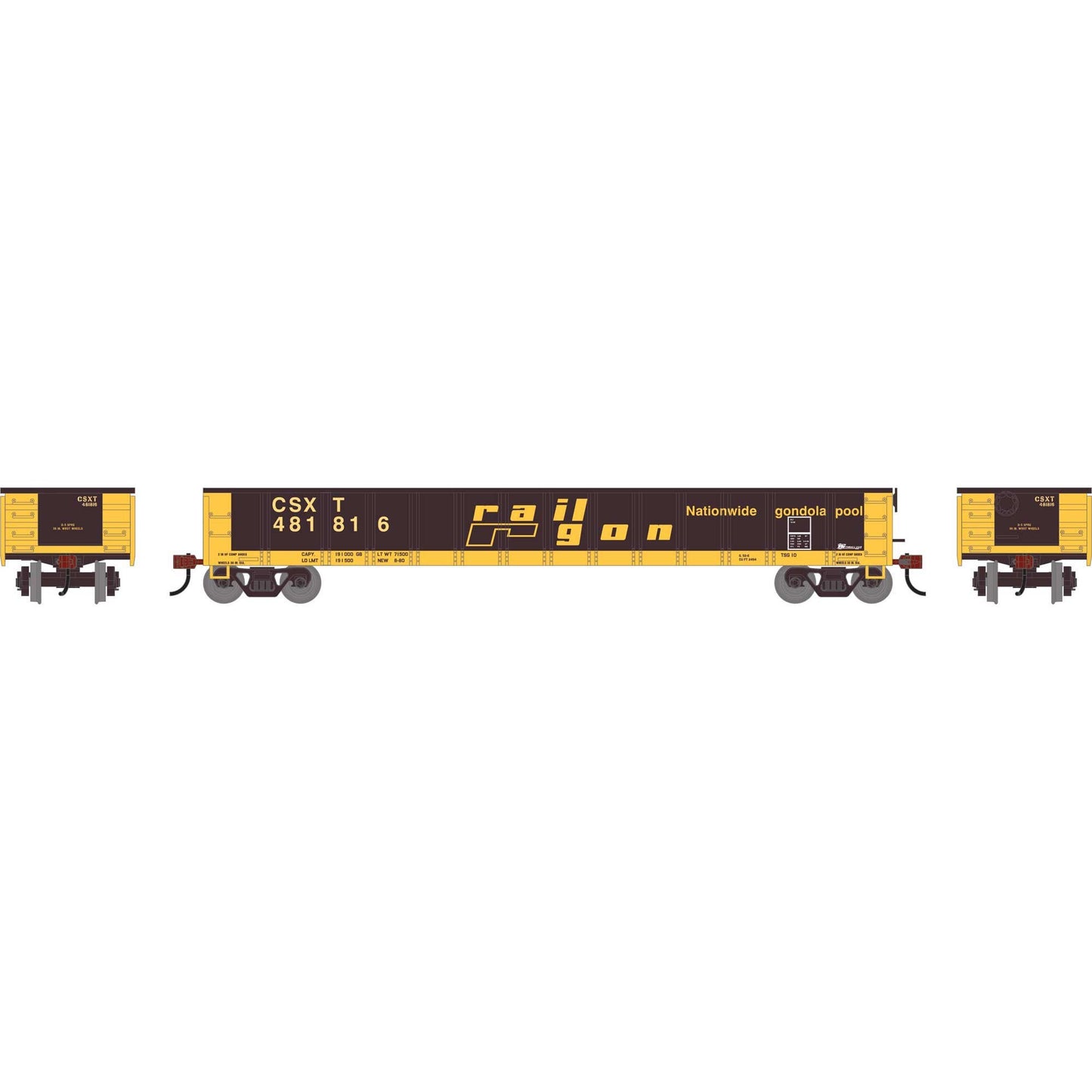 HO 52' Mill Gondola CSXT #481816 (ATH-1860)