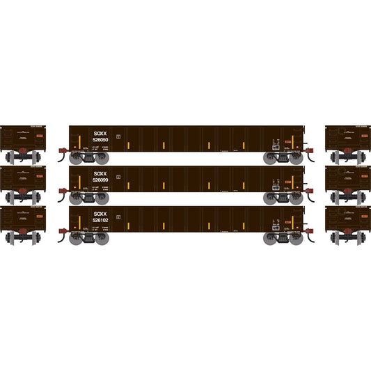 HO 52' Mill Gondola Model Train Car (ATH-1867)