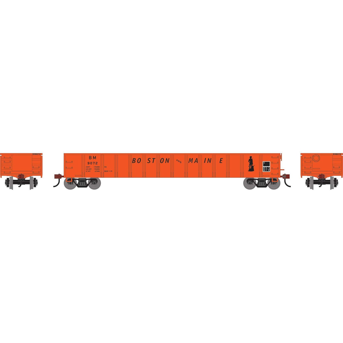HO 52' Mill Gondola BM #9072 (ATH-1869)