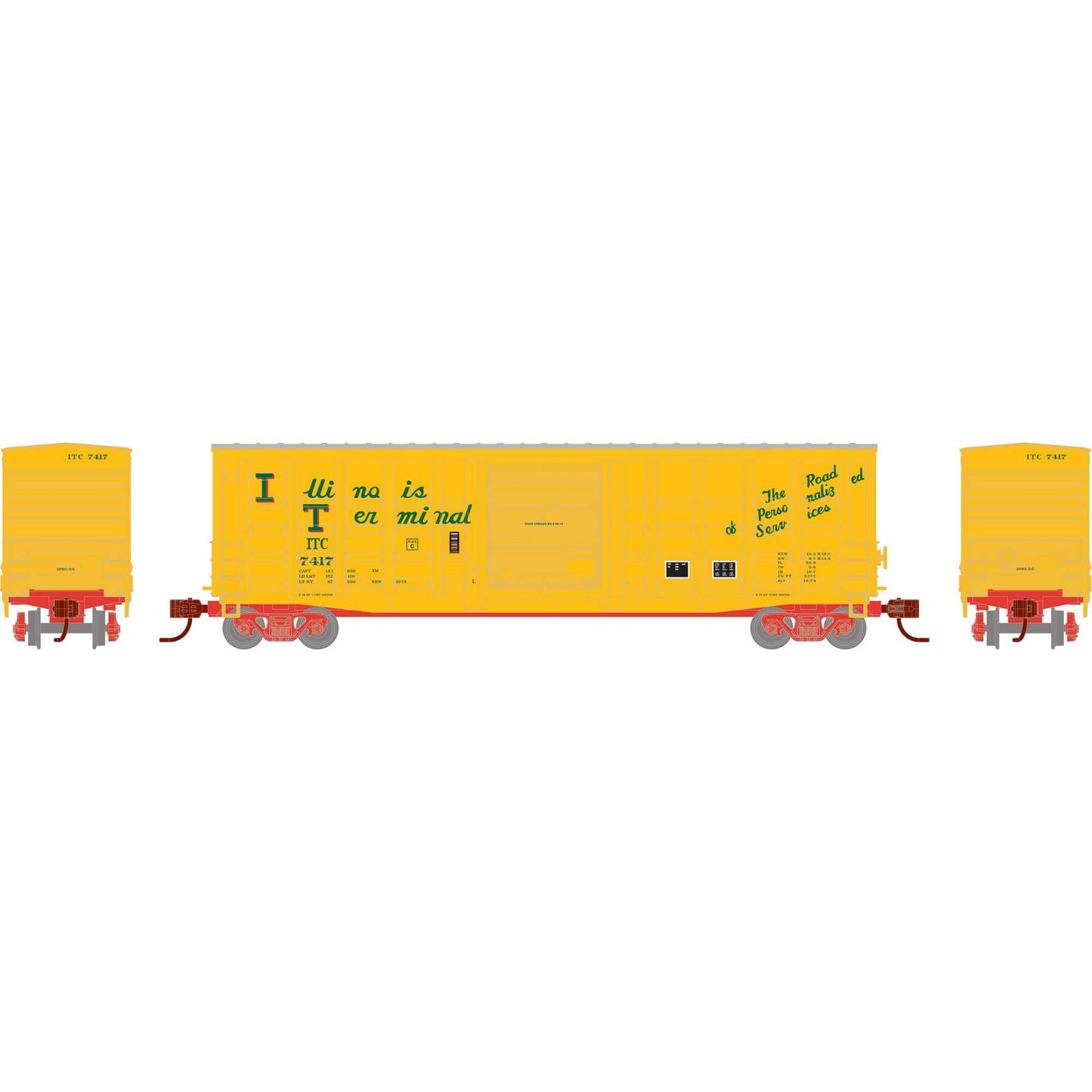 N 50' Waffle Box Car ITC #7417 (ATH-1891)