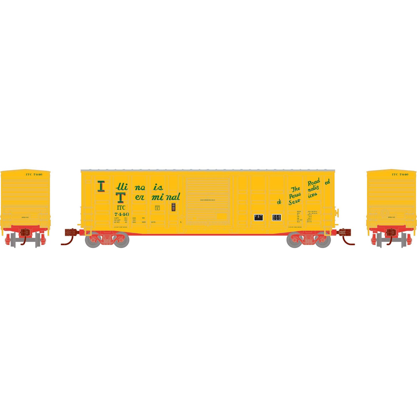 N 50' Waffle Box Car ITC #7446 (ATH-1893)