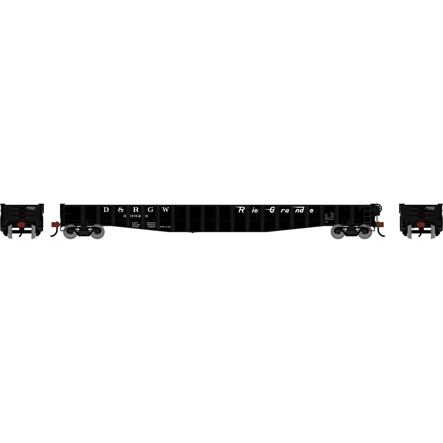 HO 65' Mill Gondola DRGW #30023 (ATH-1946)