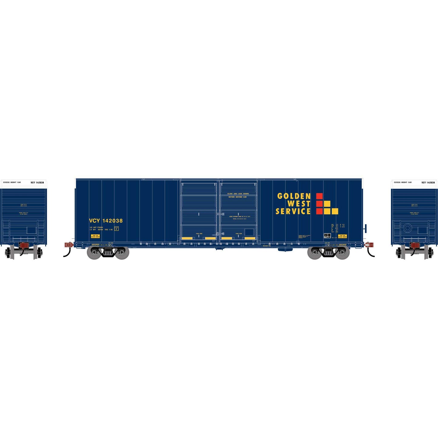 HO 60' FMC Smooth Side Double Door Box Car VCY Ex-GVSR #142038 (ATH-1976)