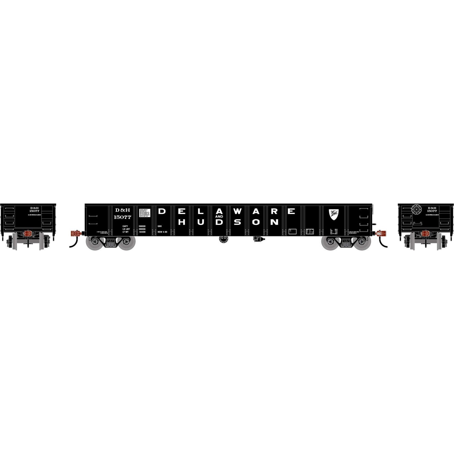 HO 52' Mill Gondola DH #15077 (ATH-1994)