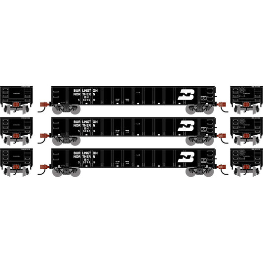 N 52' Mill Gondola BN 567390/567403/567415 Plastic Model (ATH-2022)