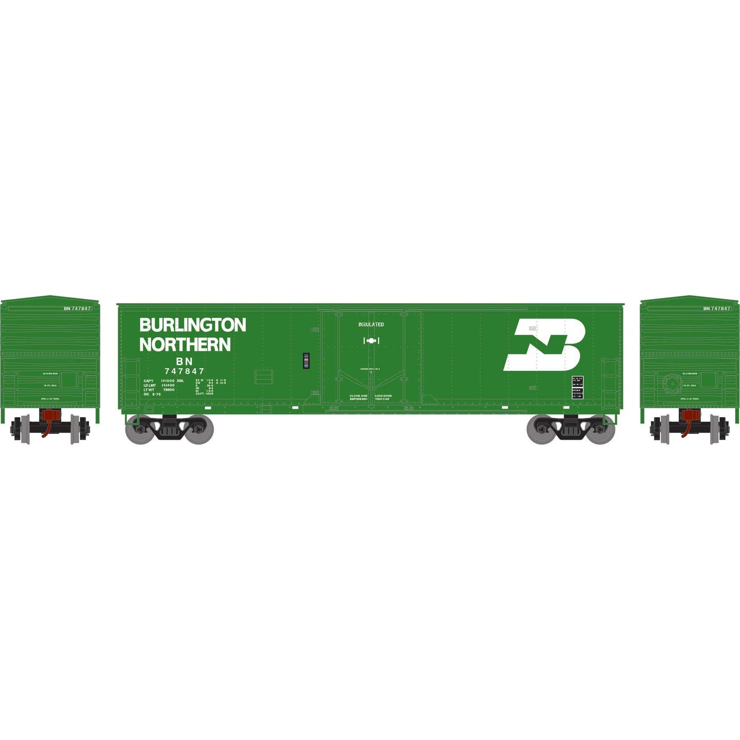 HO 50' Youngstown Plug Door Box Car BN 747847 (ATH-2056)