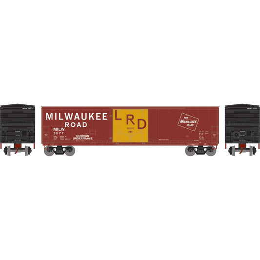 HO 50' Youngstown Plug Door Box Car MILW #3077 (ATH-2059)