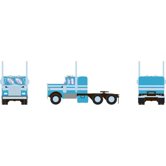 HO KW Tractor Two-Tone Blue #73 (ATH-2087)