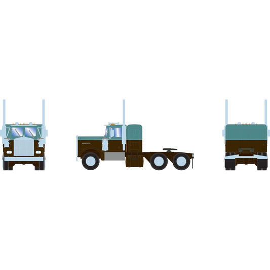 HO KW Tractor Metallic Teal & Black Model (ATH-2088)
