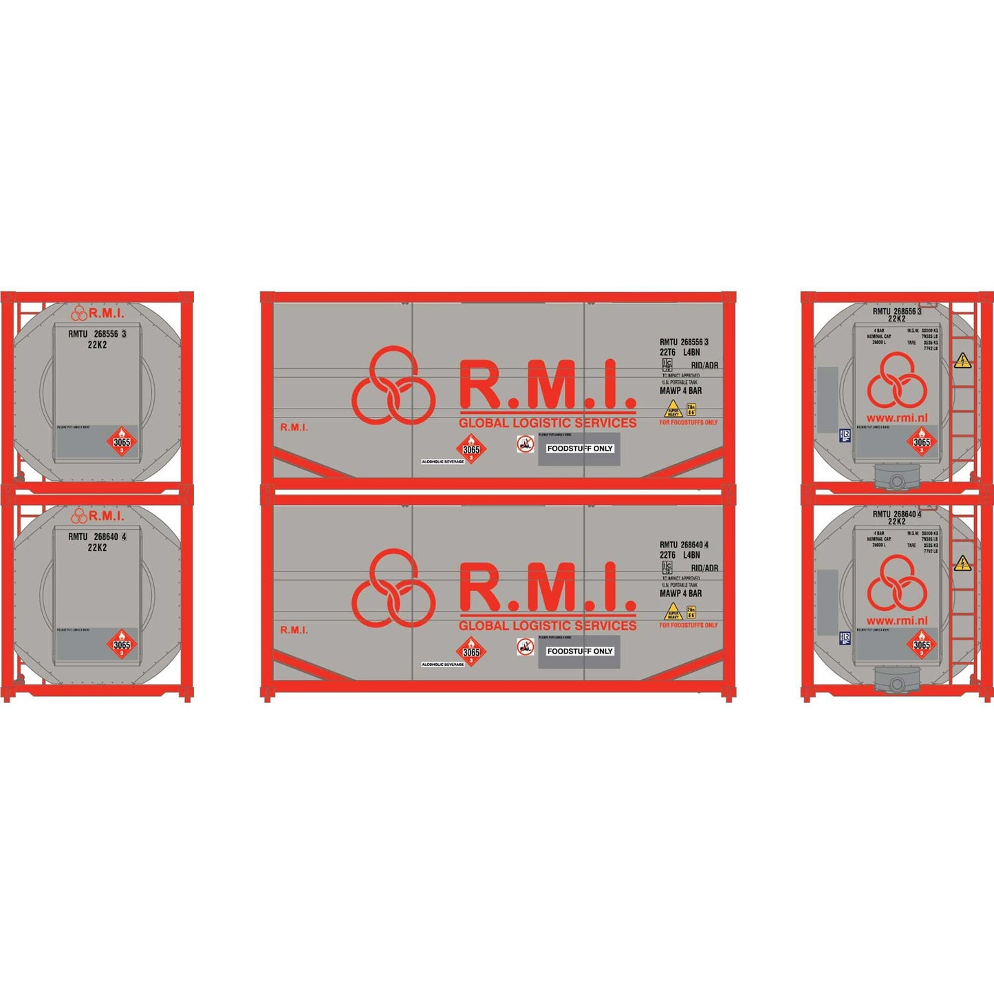 HO 20' ISO Tank Container RMTU 268556 268640 (ATH-2118)