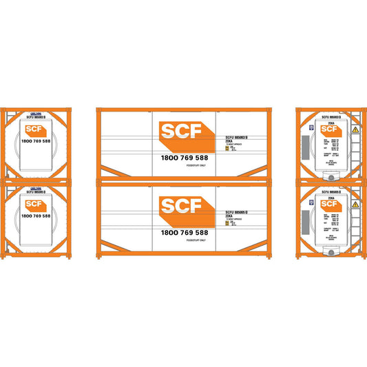 HO 20' ISO Tank Container SCFU #885003 9/885005 0 (2) (ATH-2119)