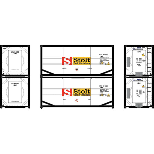 HO 20' ISO Tank Container for HO Scale Trains (ATH-2120)