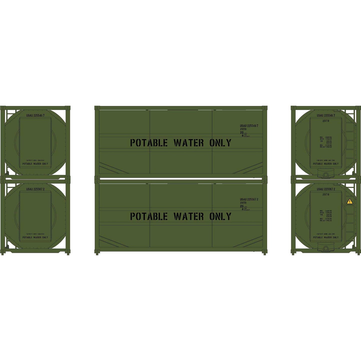 HO 20' ISO Tank Container Model (ATH-2122)