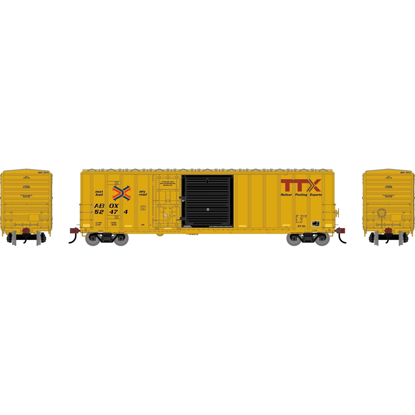 HO 50' FMC 5277 Combo Door Box Car Plastic Model (ATH-2137)