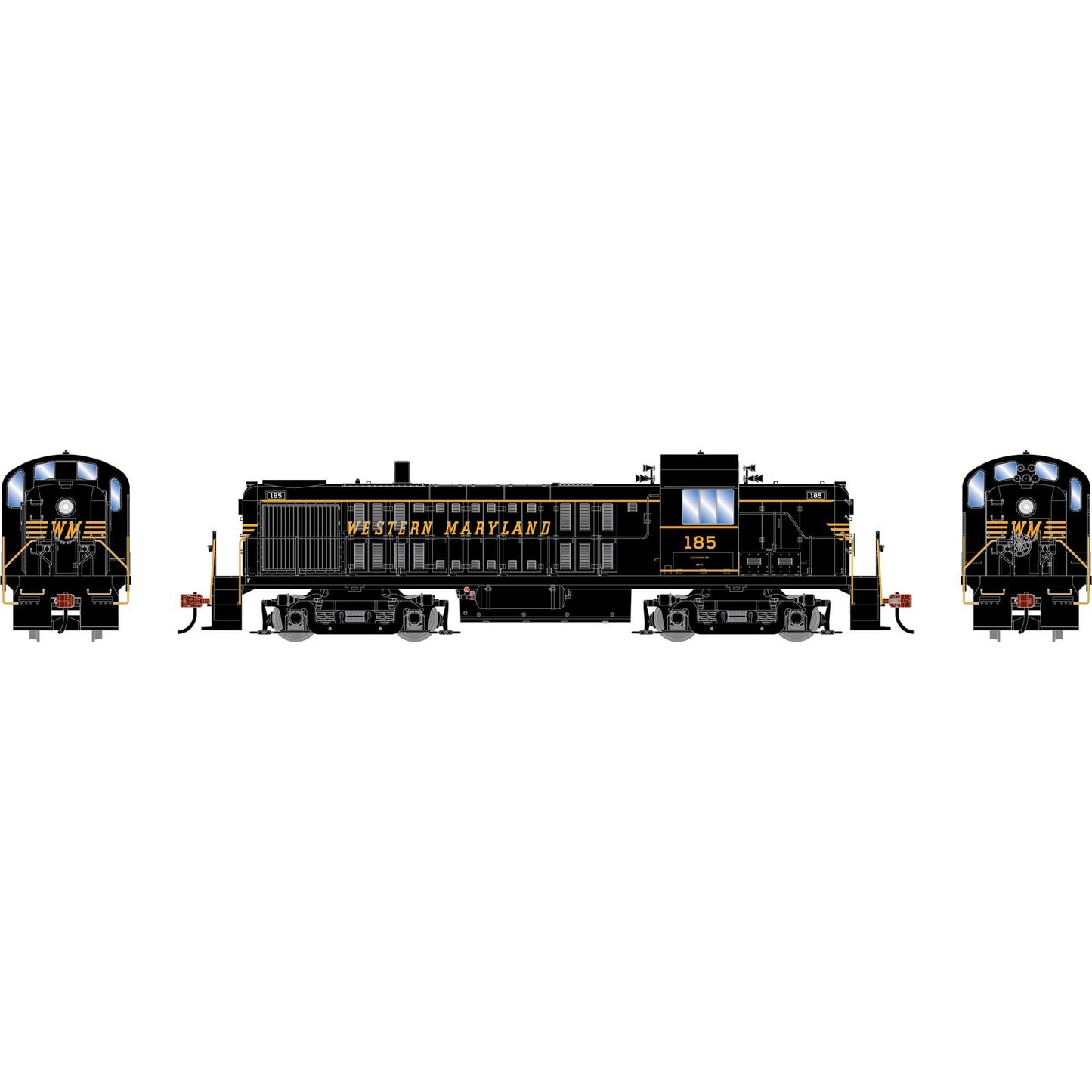 HO RS-3 Locomotive WM #185 (ATH-2151)