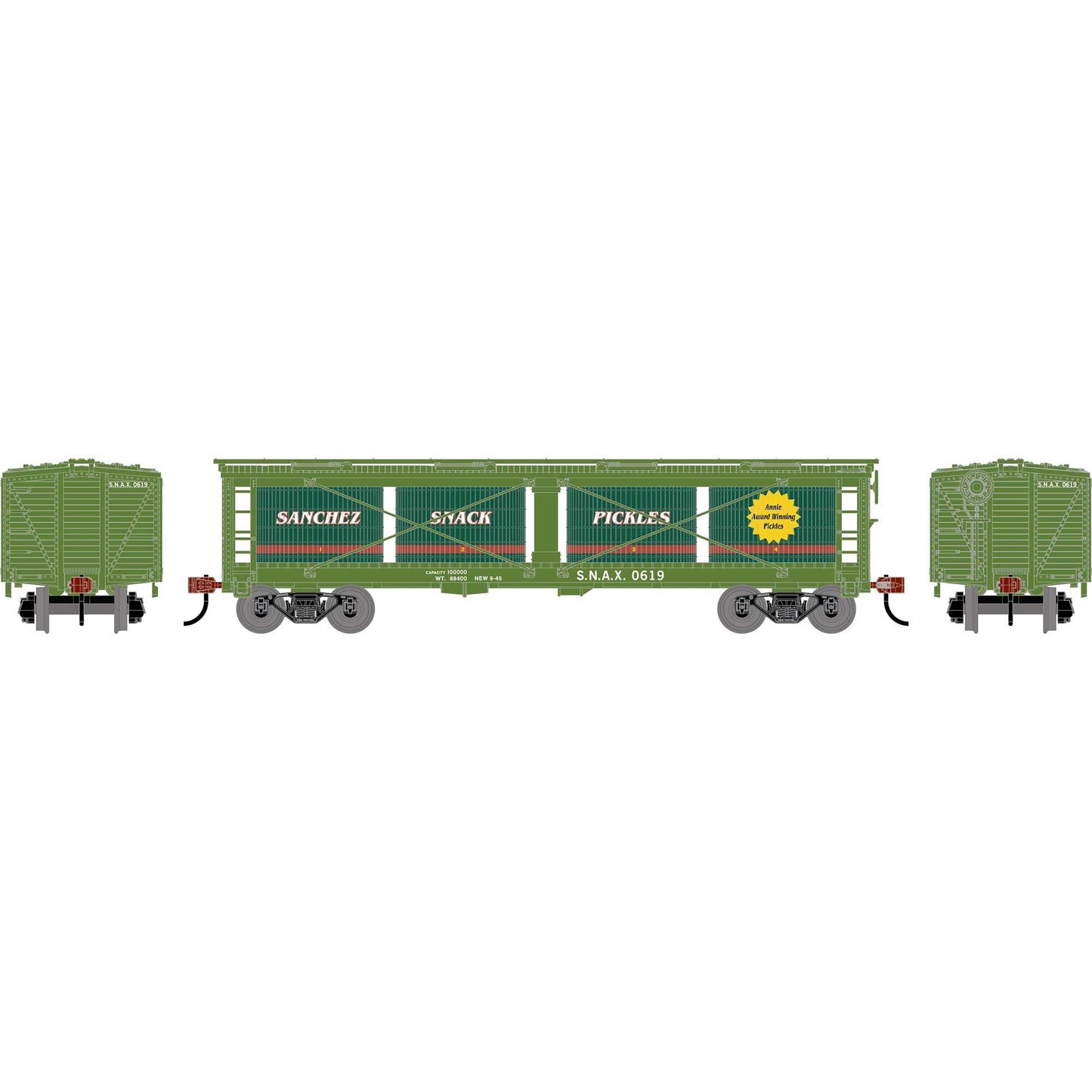 HO ATH 40' Pickle Car SNAX #0619 (ATH-2191)