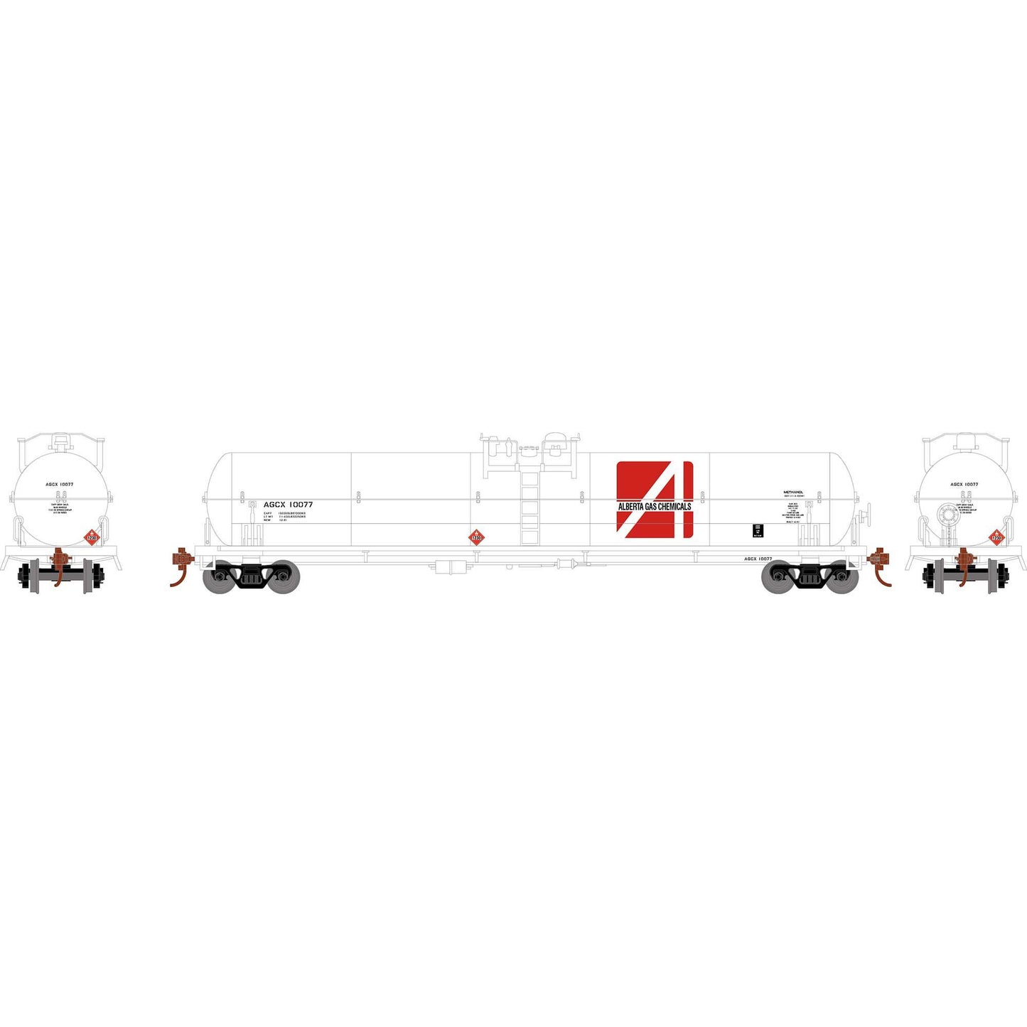 HO ATH 62' Tank Car AGCX 10077 (ATH-2207)