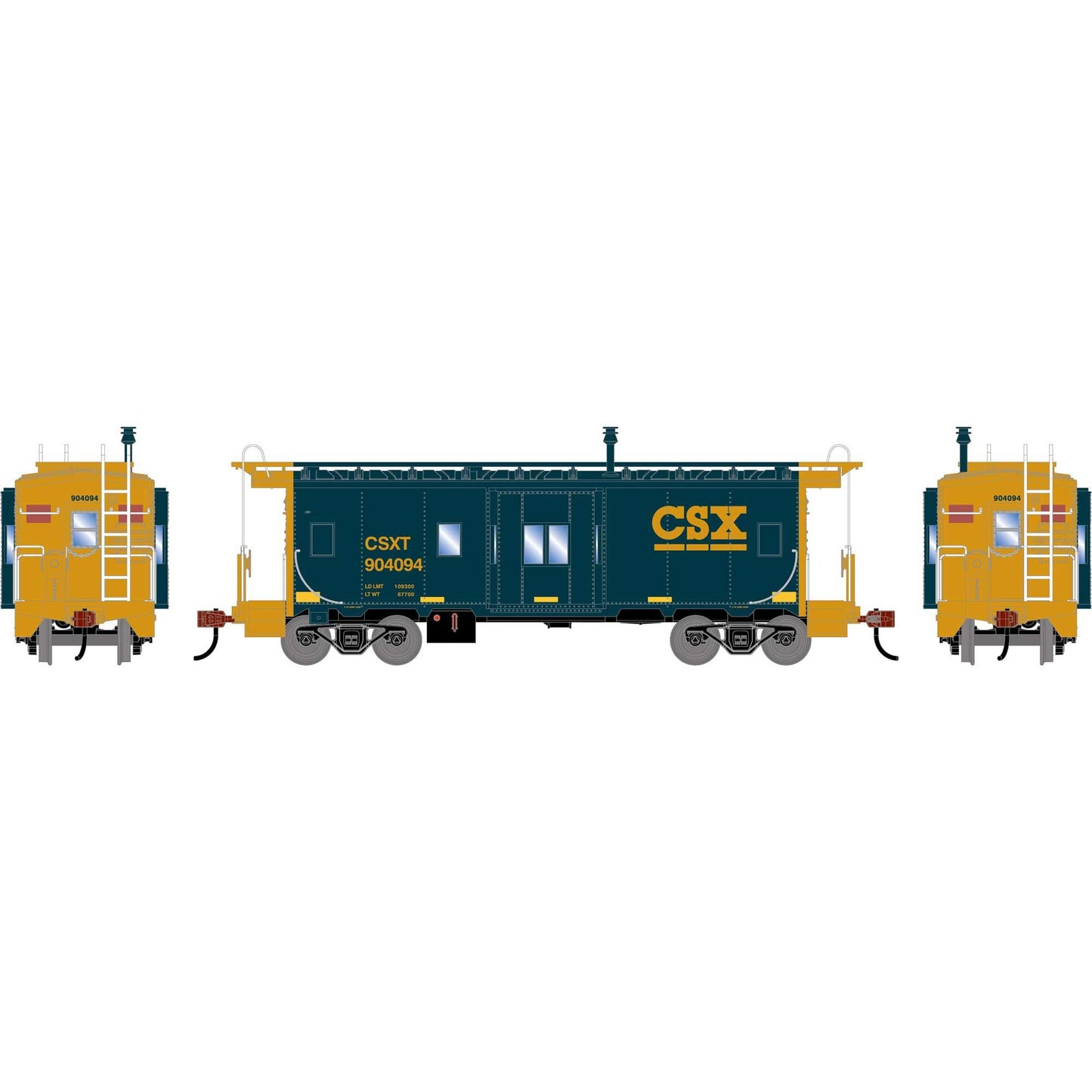 HO Athearn Bay Window Caboose CSX #904094 (ATH-2251)