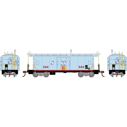HO ATH Bay Window Caboose KCS #344 (ATH-2255)
